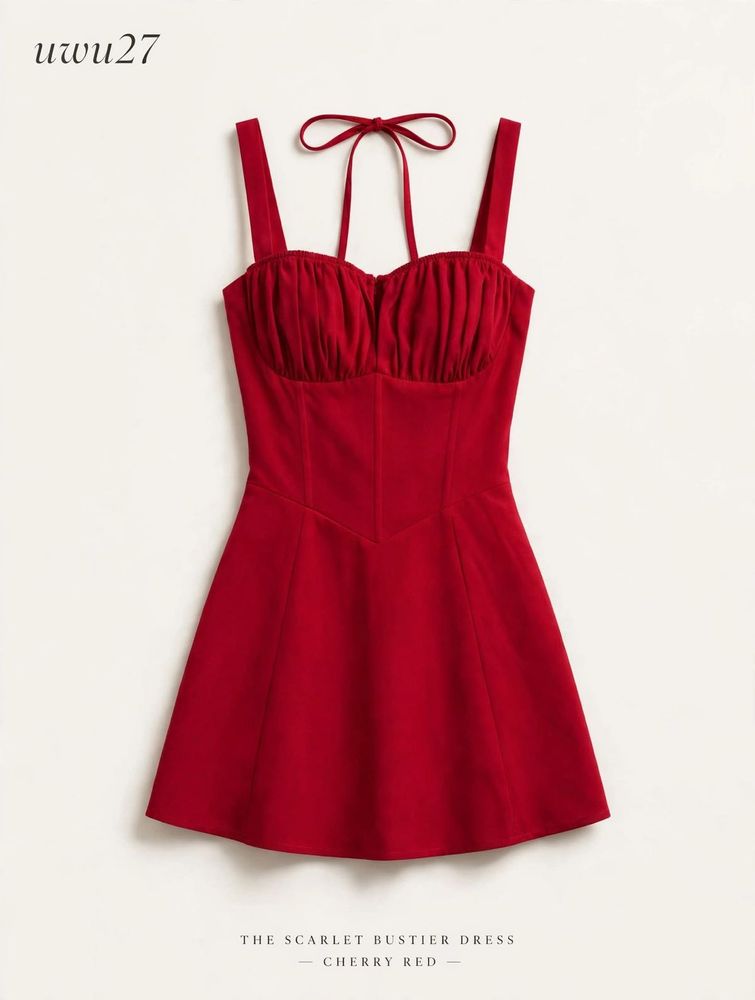 Stunning Red Bustier Mini Dress/Top