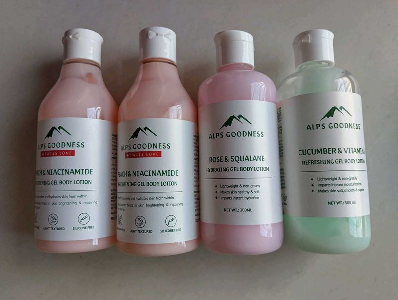 Alps Goodness Body Lotions - Set of 4