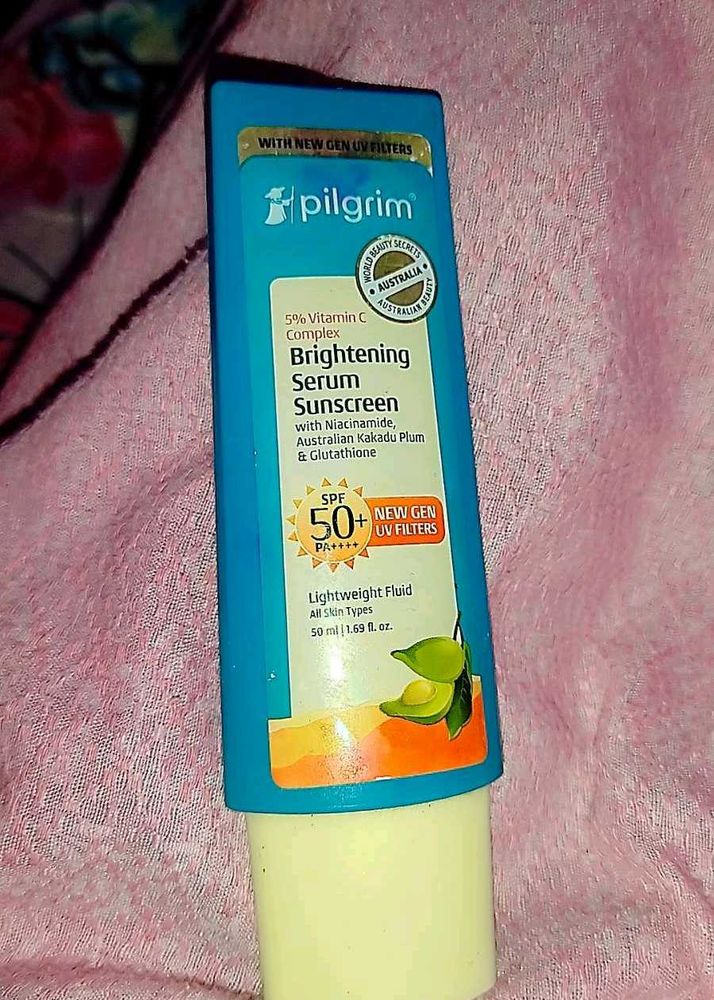 Pilgrim Brightening Serum Sunscreen SPF 50+