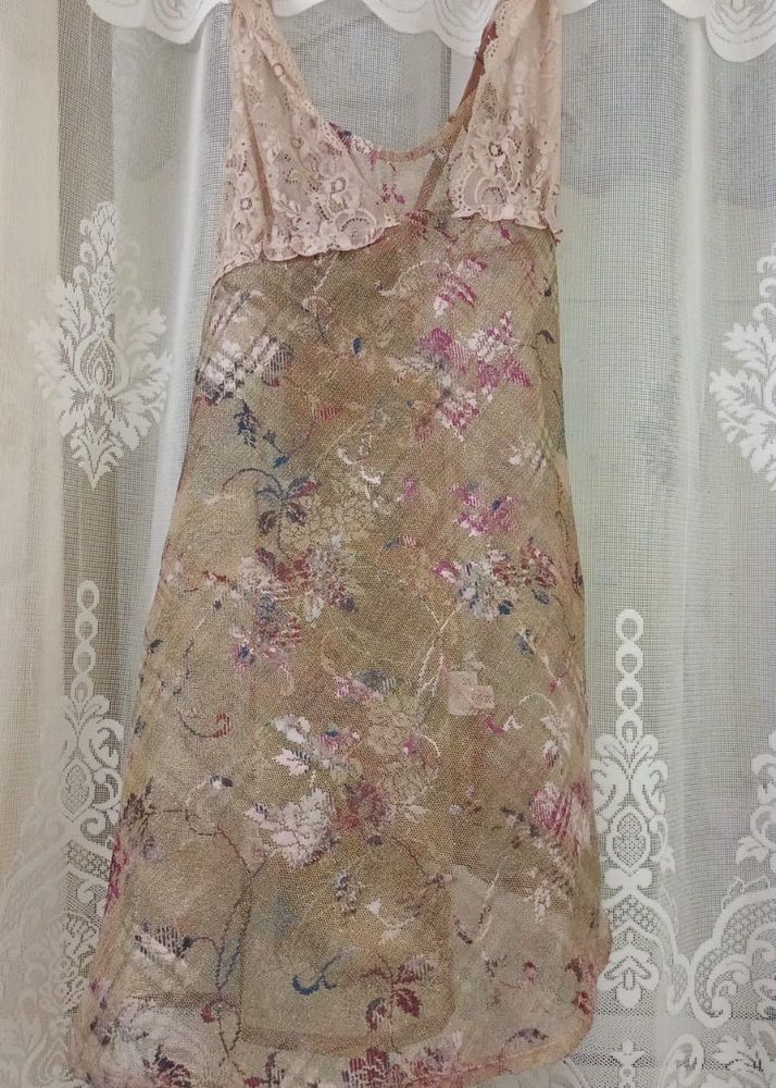 Sheer Floral Lace Cami dress