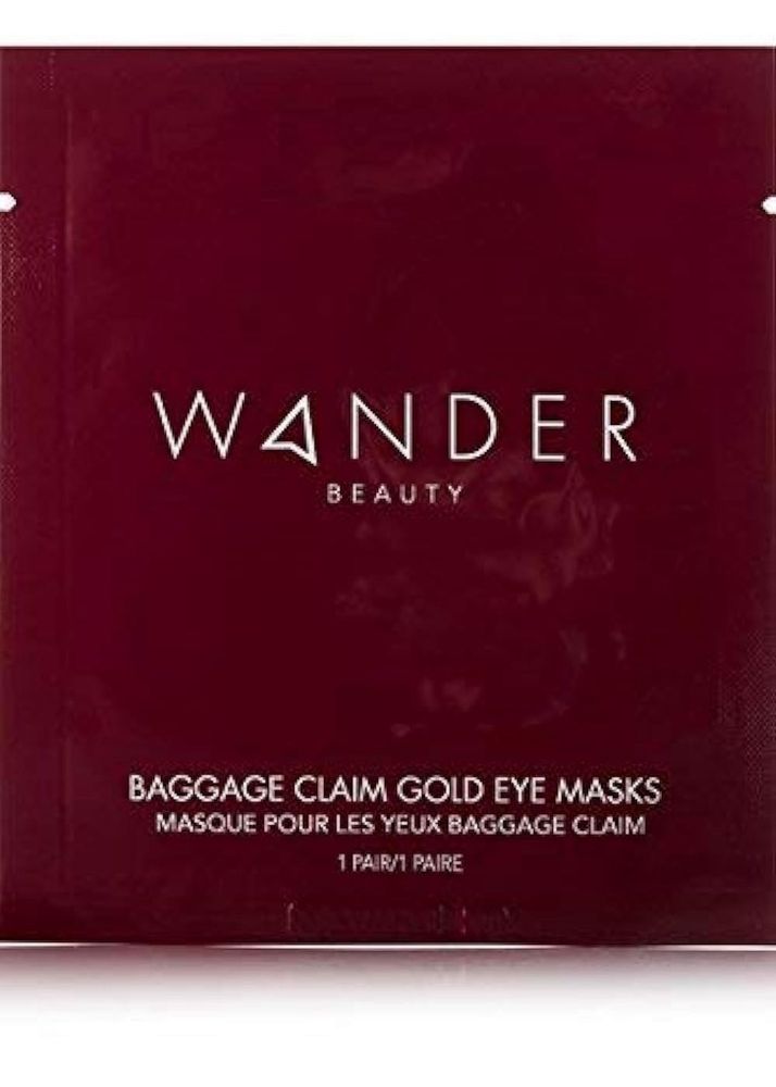 Wander Beauty Baggage Claim Gold Eye Masks
