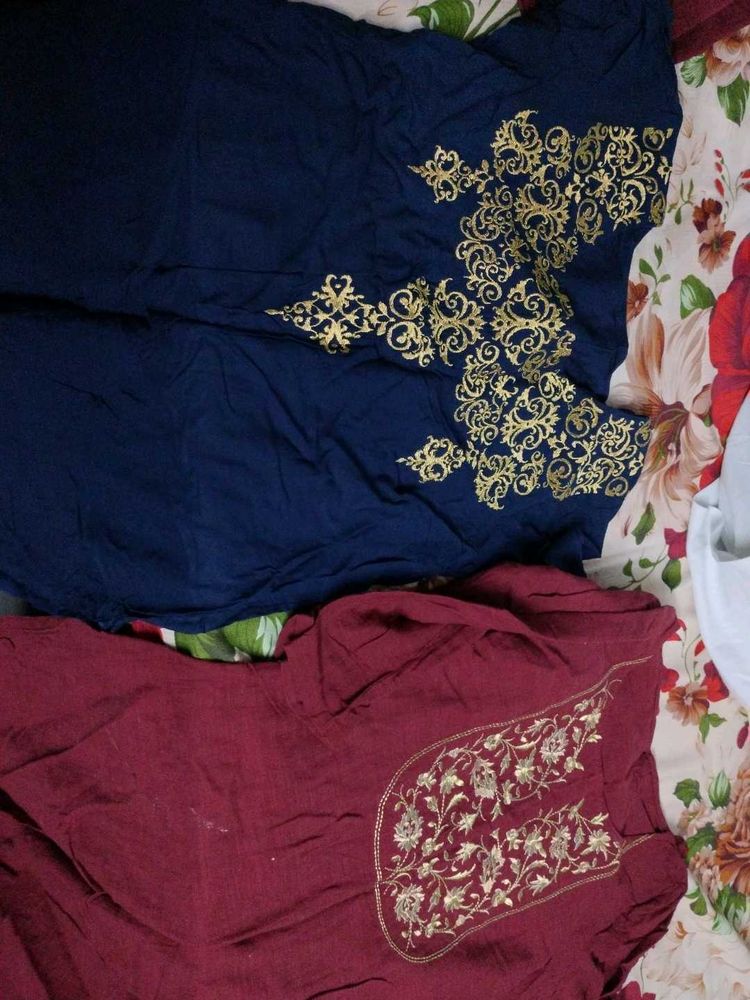 set of 2 Embroidered Kurta