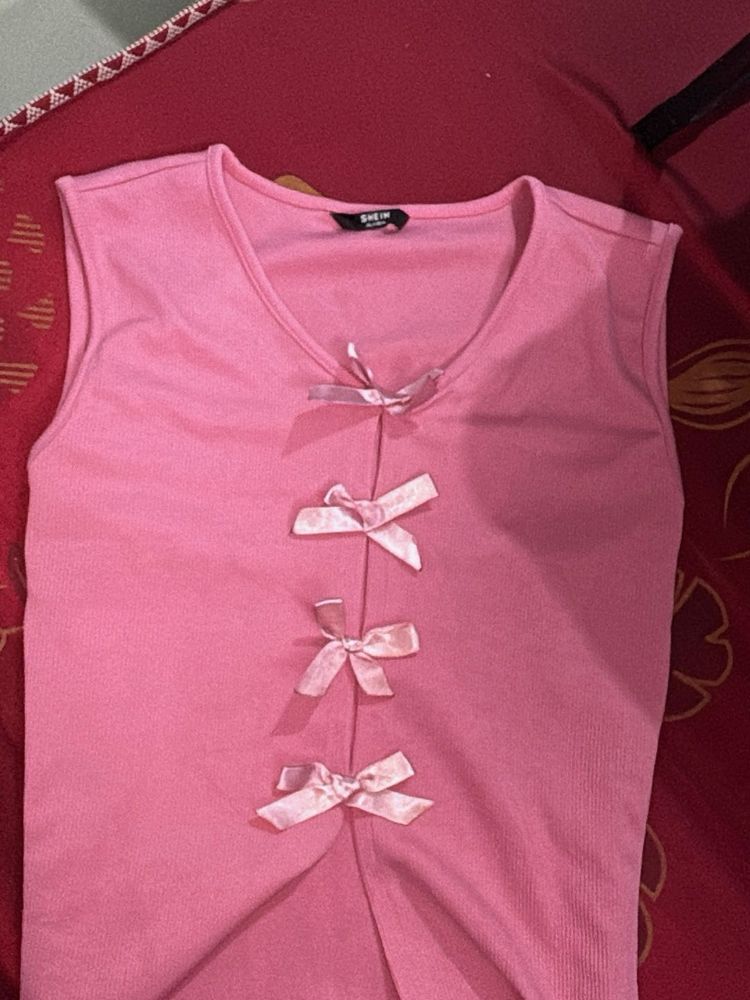 cute pink tank top