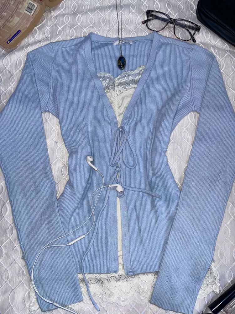 Front Tie Cardigan 🦋
