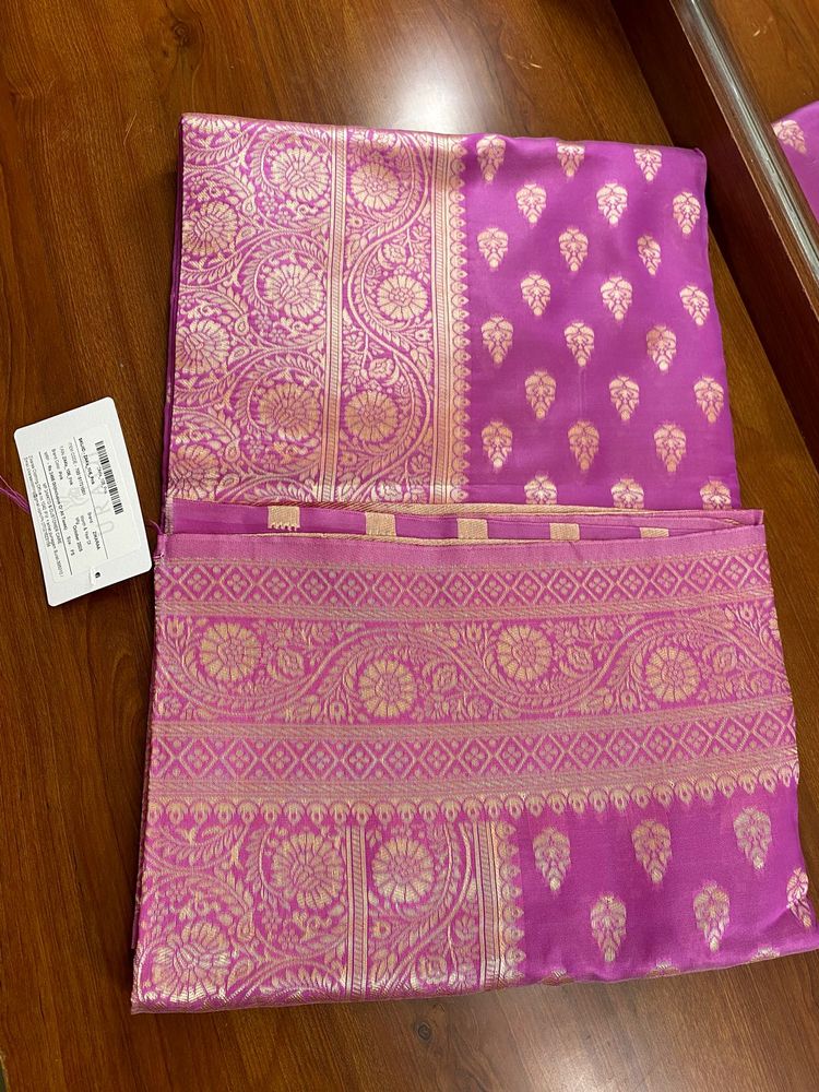 🌷Pink Banarasi art Silk Saree 🌷