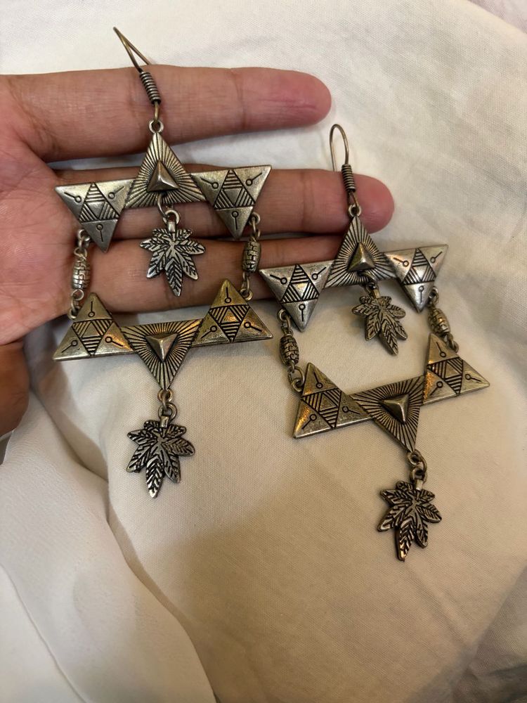 Bohemian Leaf Dangle Earrings