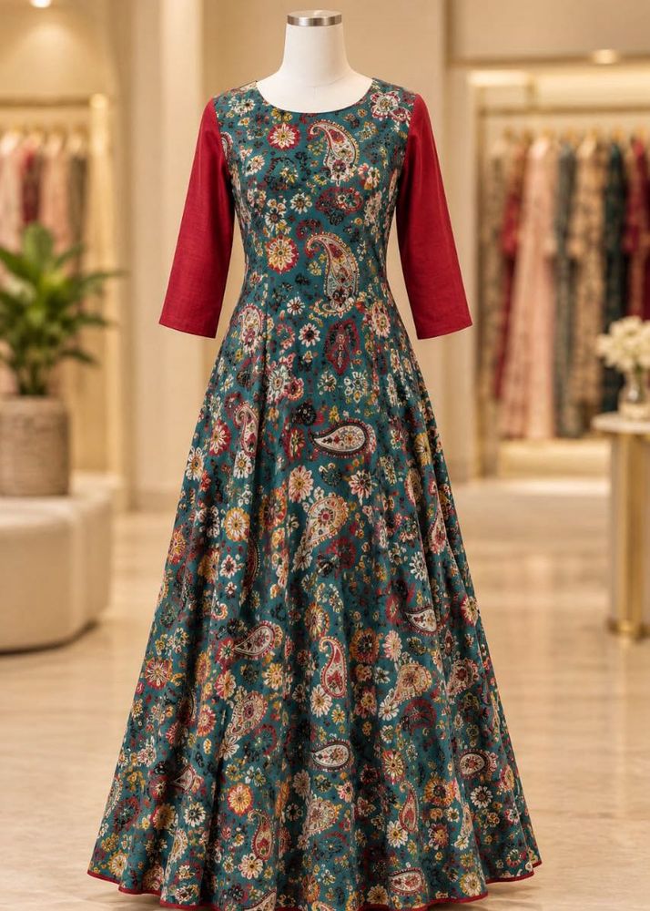 women’s printed flared maxi dress✨💕