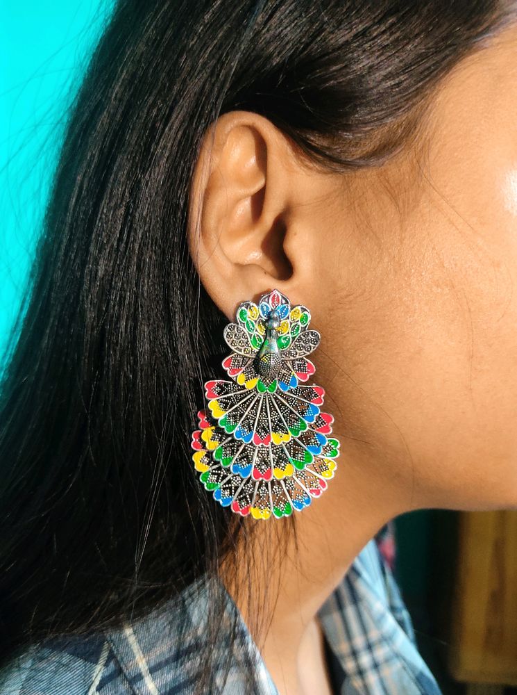 Peacock Style Earings
