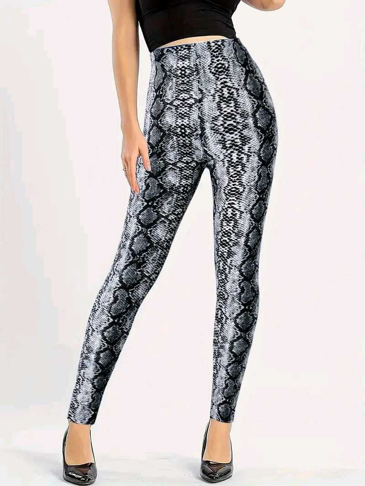 VELVET PRINTED LEGGING/TIGHT