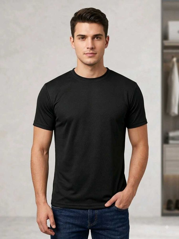 Men black Dryfit T-shirt for GYM