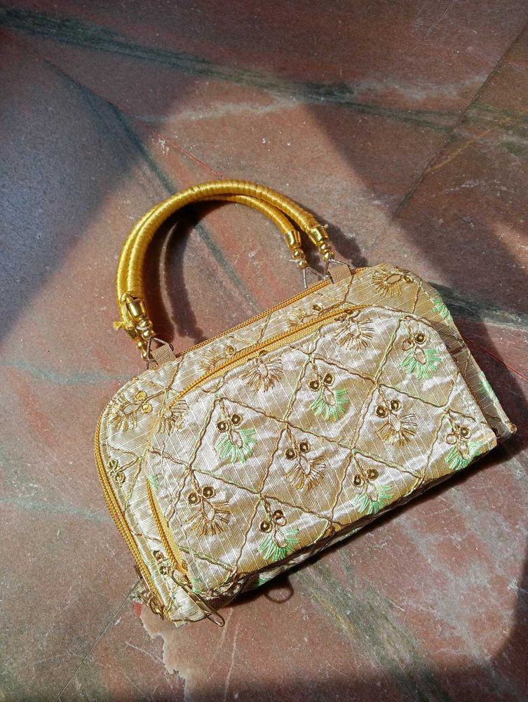 Elegant Embroidered Clutch..