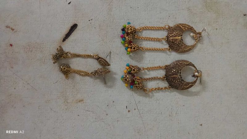 Boho Ethnic Jhumka Earrings