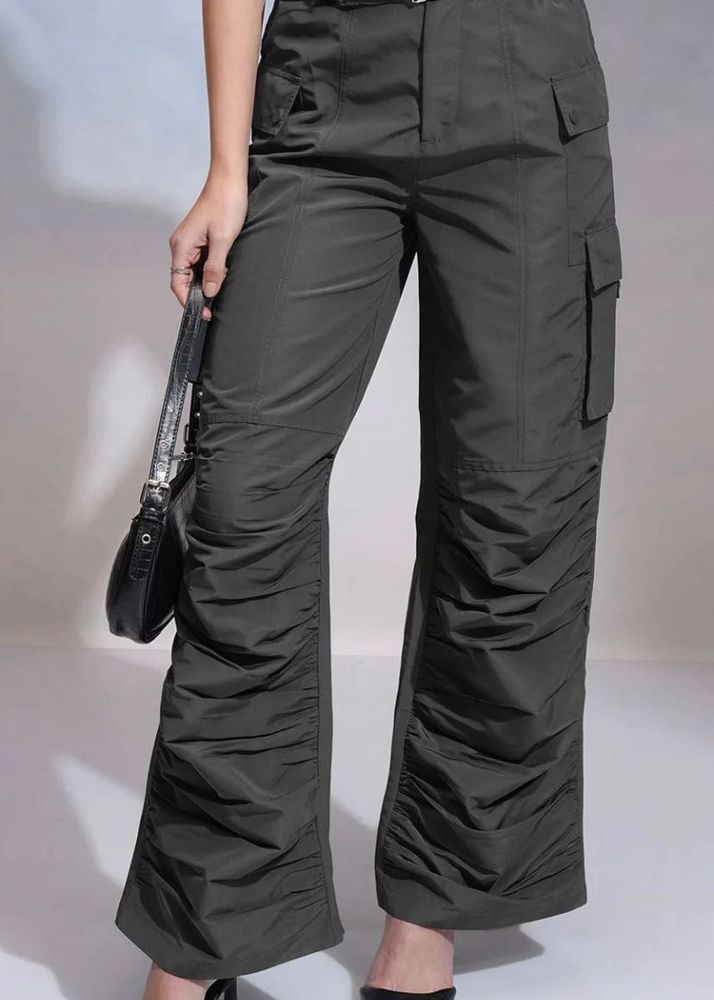 Chic Ruched Cargo Pants