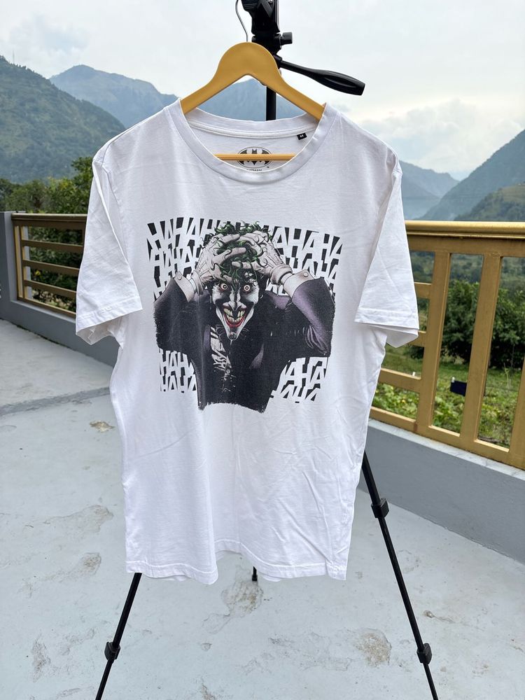 BATMAN Joker Graphic White T-Shirt