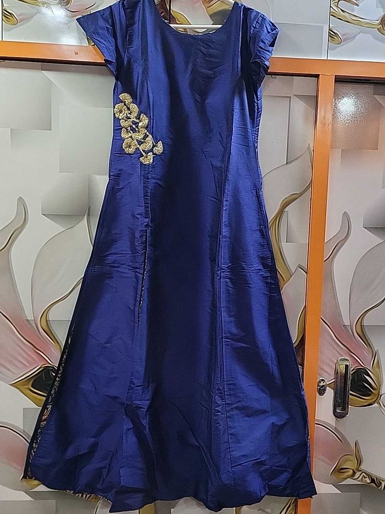 Elegant Blue Ethnic Gown