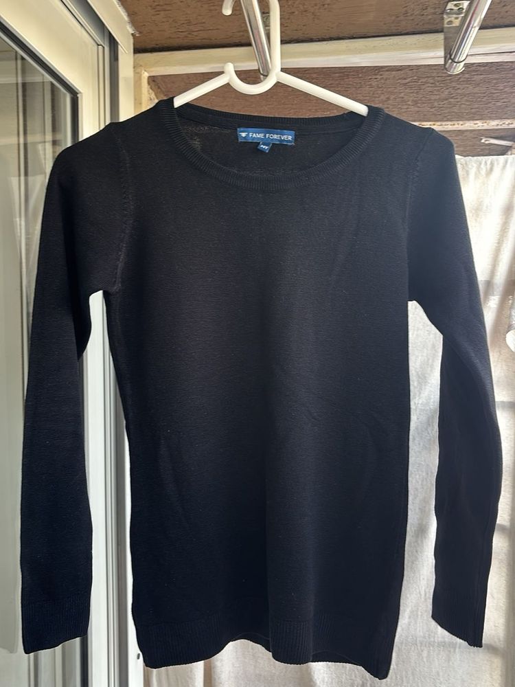 Classic Black Long Sleeve Sweater