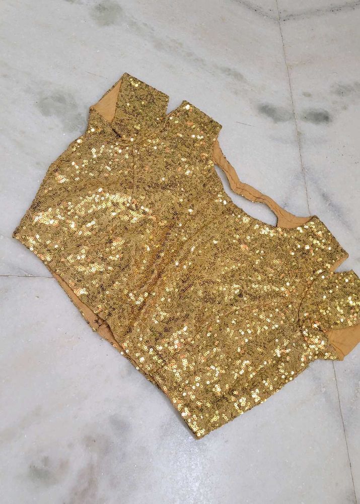 Stunning Gold Sequin Blouse