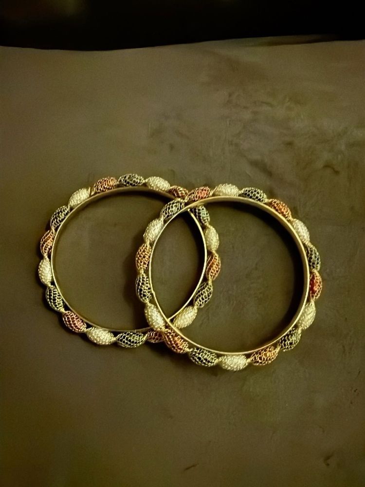Elegant Designer Bangles - Set of 2