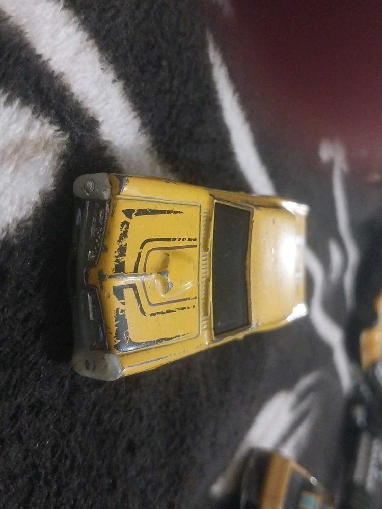 Vintage Yellow Toy Car