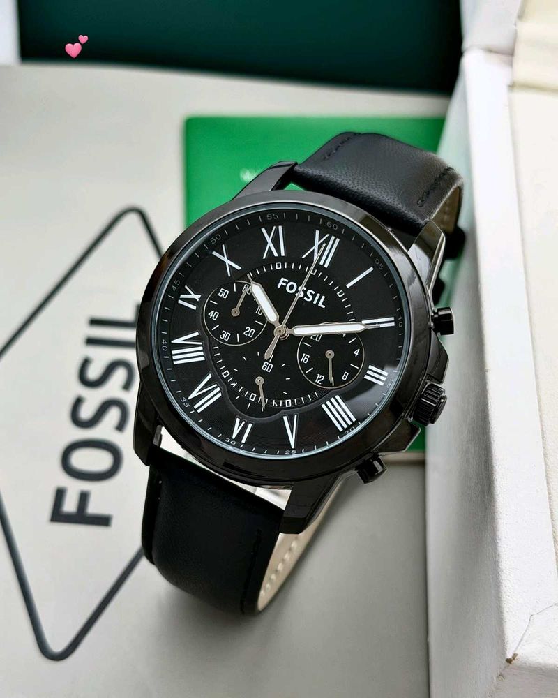 FOSSIL PREMIUM MENS BLACK BELT WATCH AT SALE
