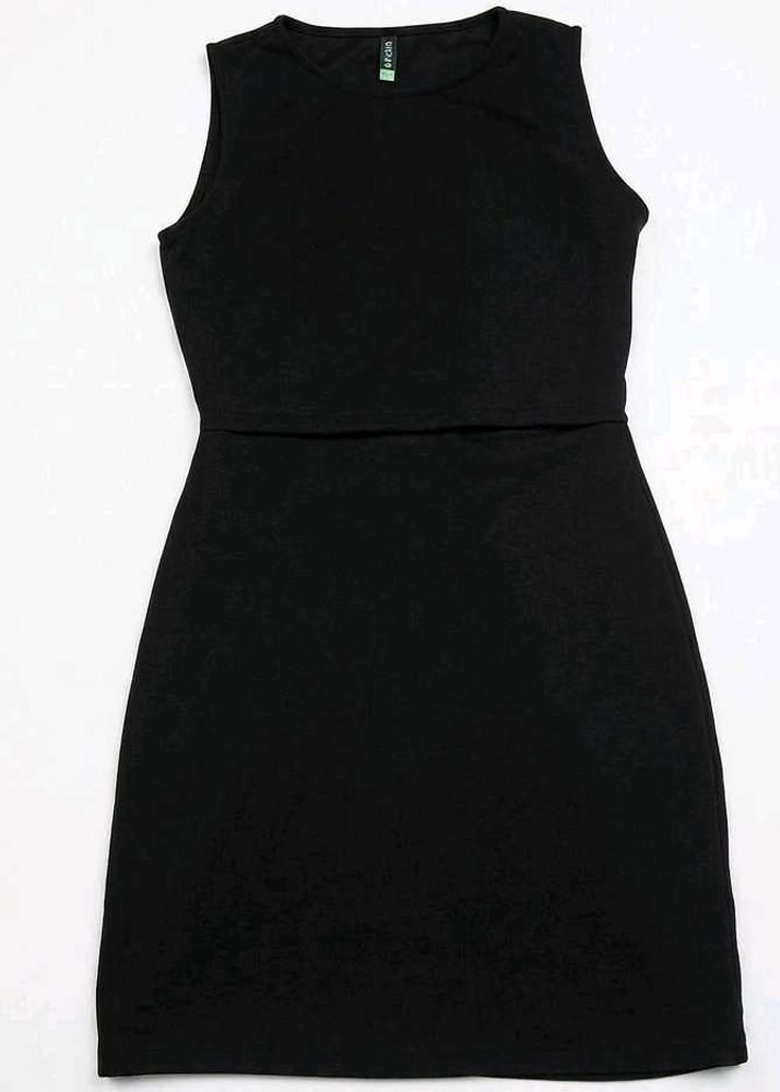 Sleek Black Sleeveless Mini Dress