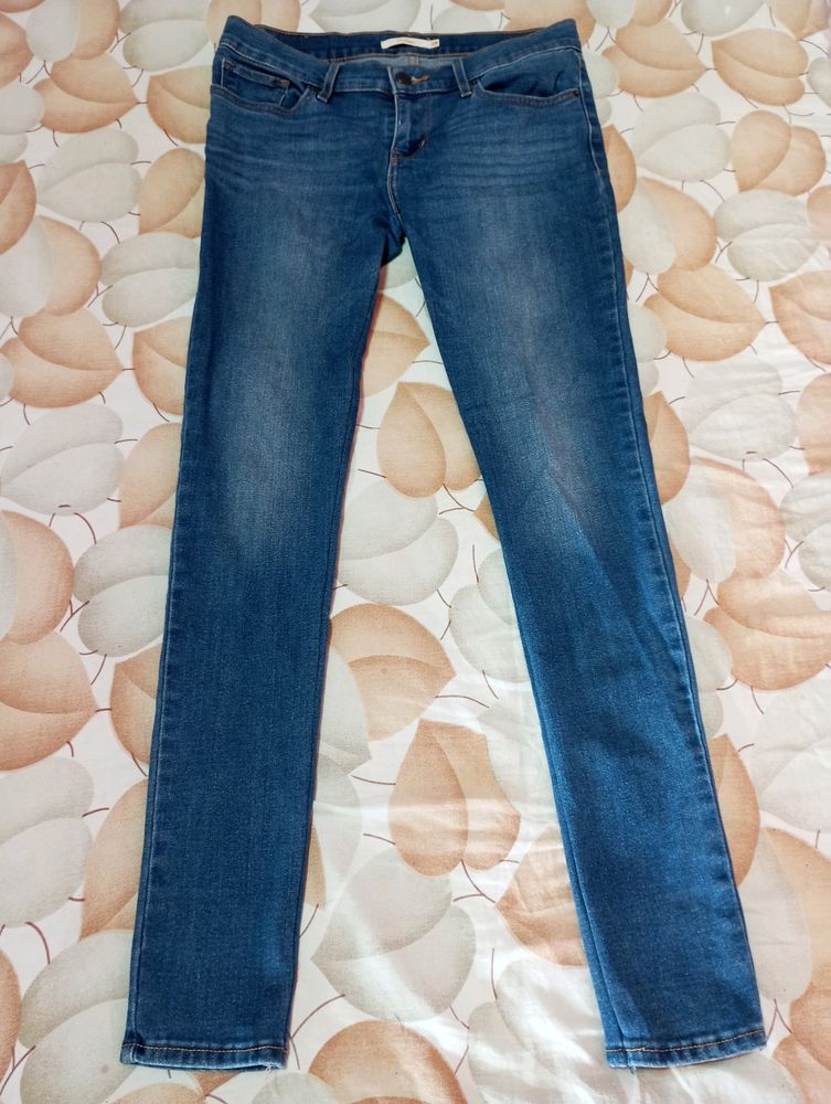 Skinny Nevy Blue Jeans For Women