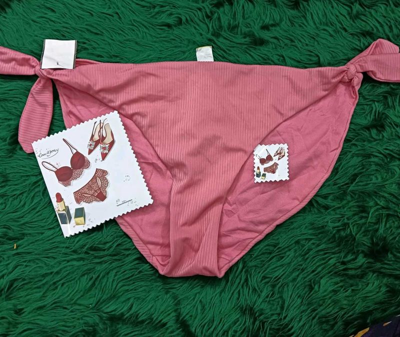 Ribbed 🆕🎁Pink Bikini Bottom
