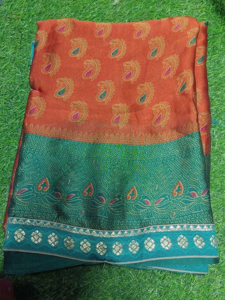 Designer Paisley Print Saree