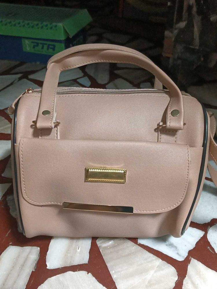Stylish Taupe Handbag