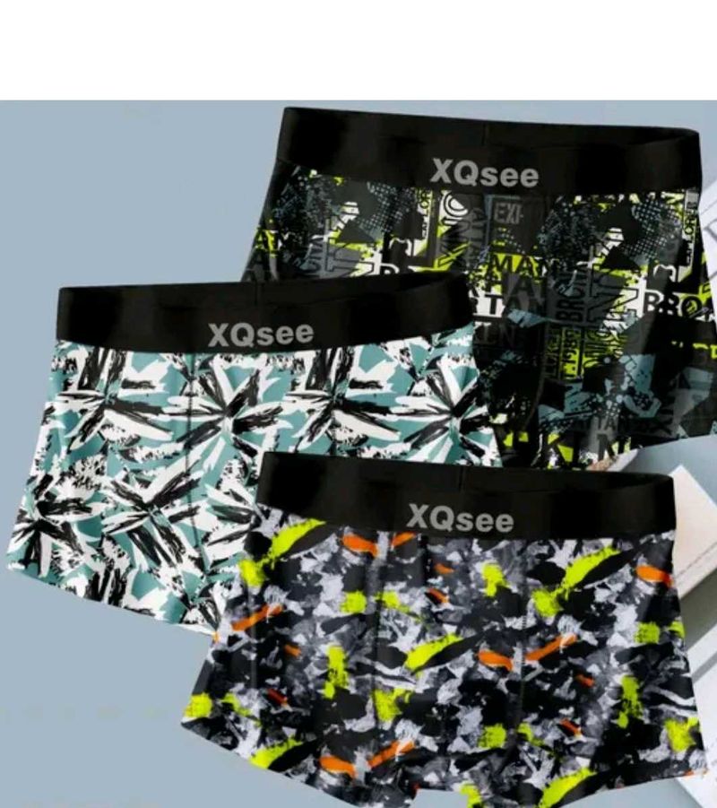 XQsee Men's Printed Boxer Briefs Set