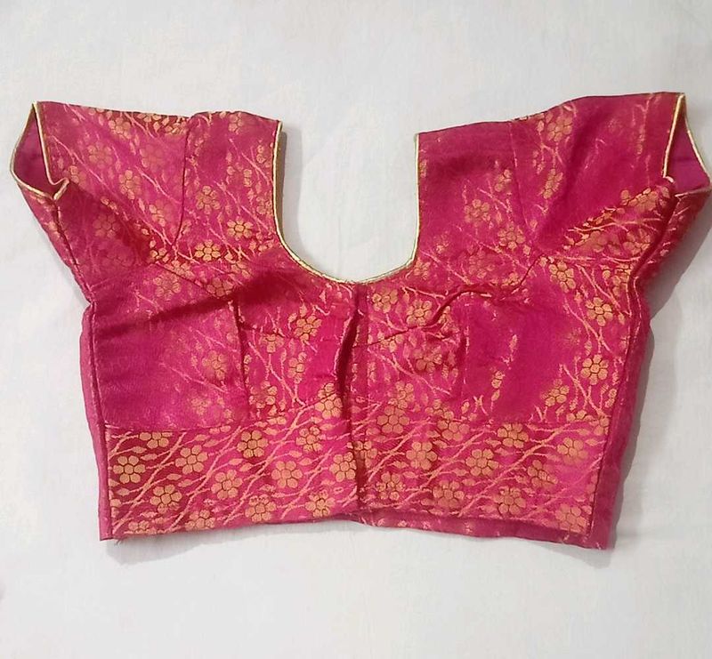 New Elegant Pink Readymade Blouse