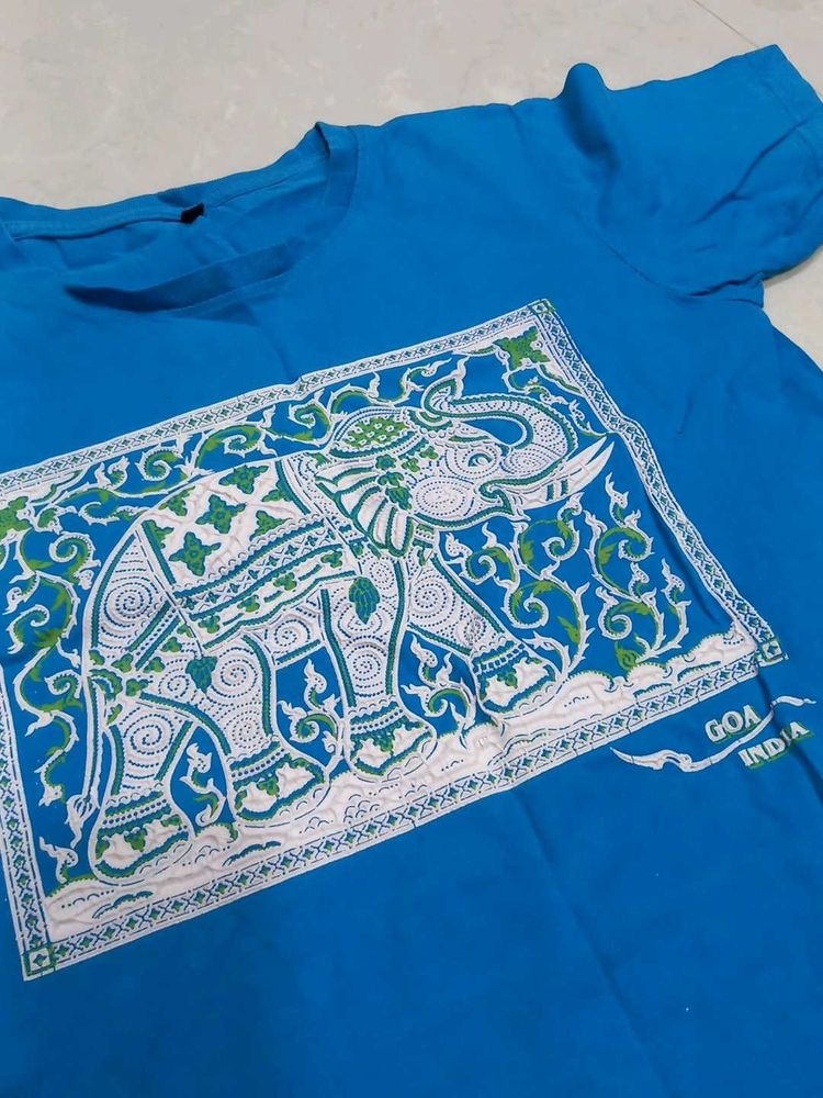 Blue Graphic T-Shirt