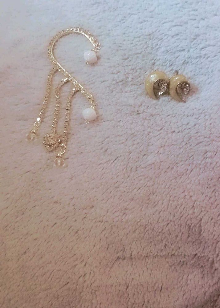 Elegant Ear Climber and Stud Set