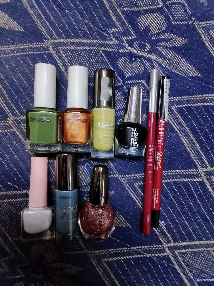 Nail polish lip liner combo