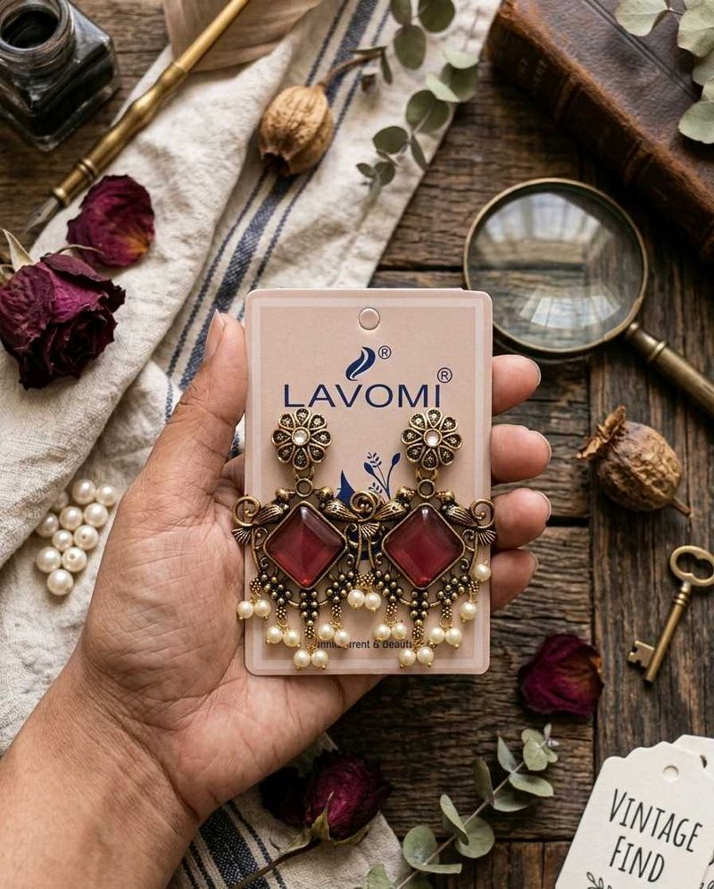 Antique Indian Inspired Statement Earrings✨️