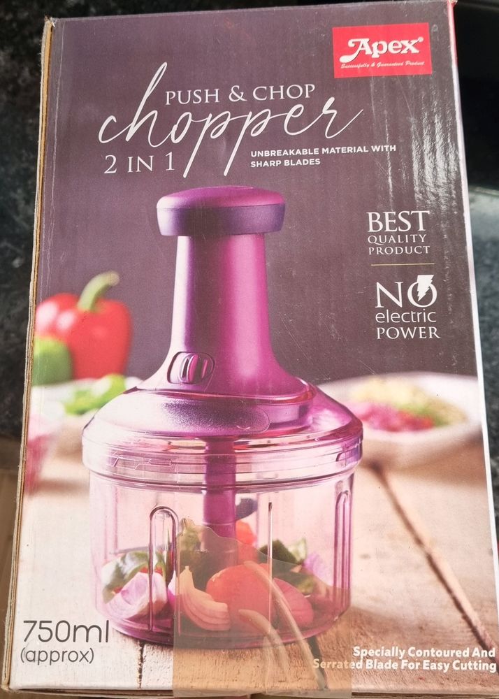 Push &amp; Chop 2 In 1 Chupper Best Quality Product