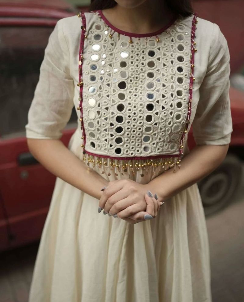 Elegant Mirror Work Kurta Set