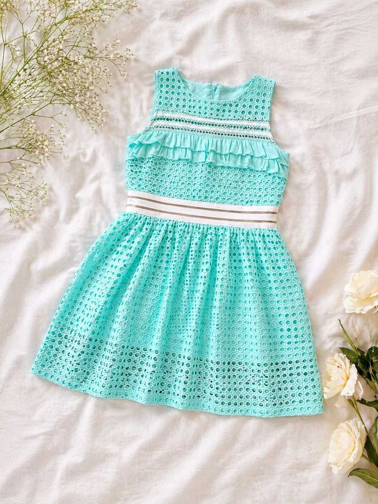 Mint Green Crochet Dress