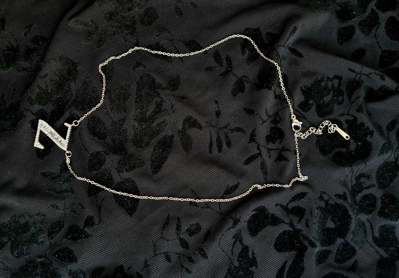 Silver Initial 'z' Necklace&amp; bracelet