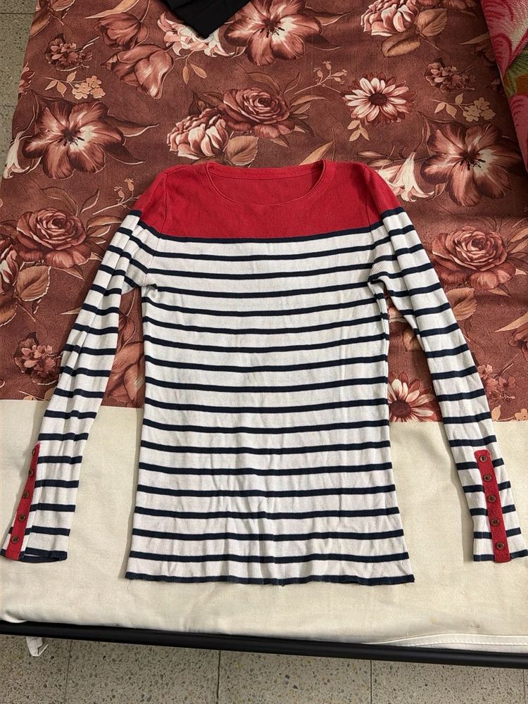 Striped Long Sleeve Top
