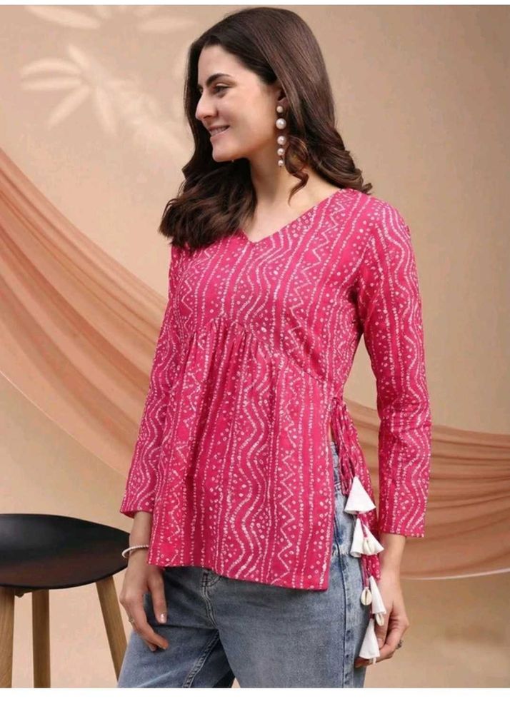 Stylish Pink Ethnic Kurti