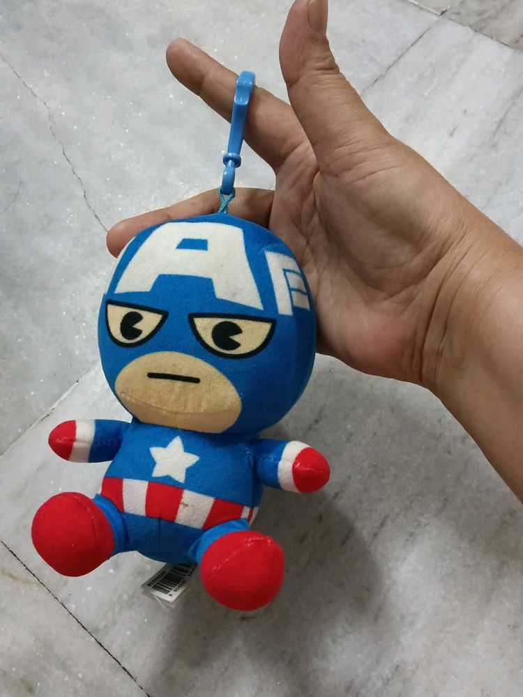 Captain America Plush Keychain Toy