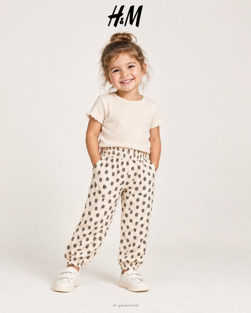 Adorable Girls' Polka Dot Pants