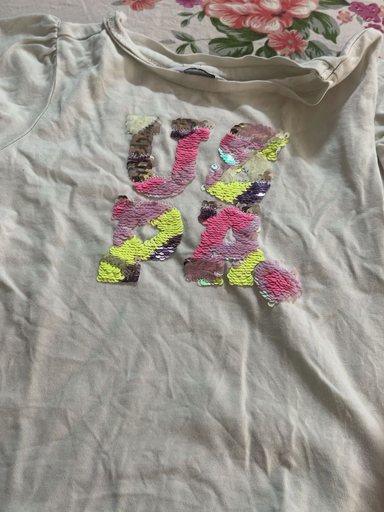 Sparkly Sequin T-Shirt USPA