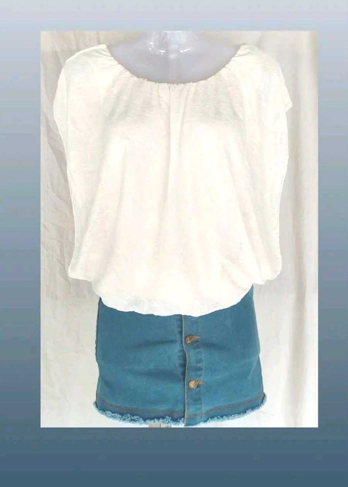Women's White Off-Shoulder Top
