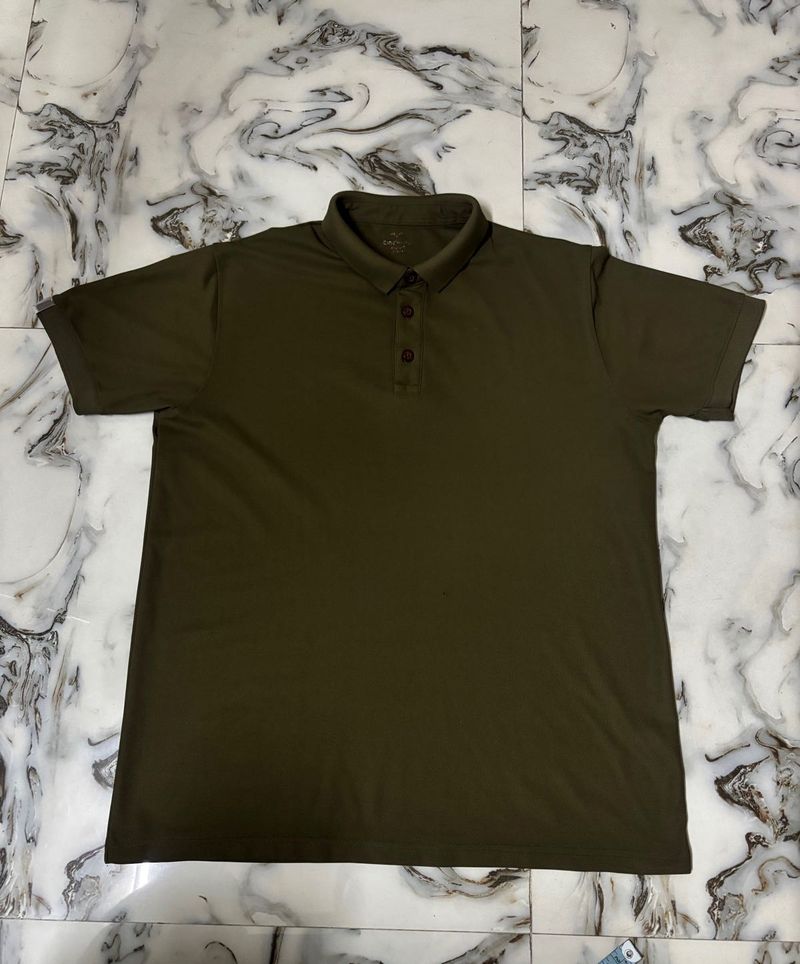 Men's Olive Green Polo T-Shirt