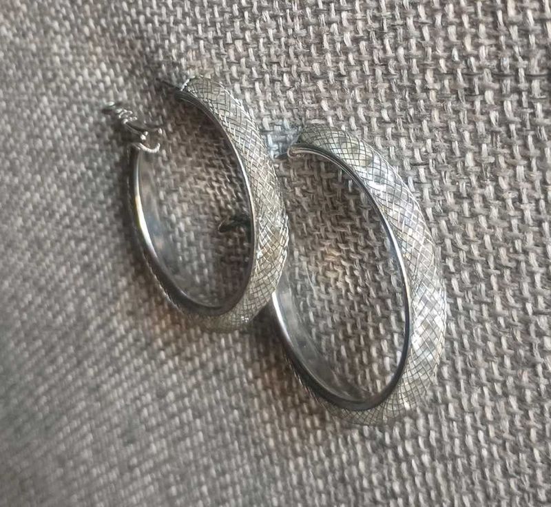 Textured Hoop Earrings