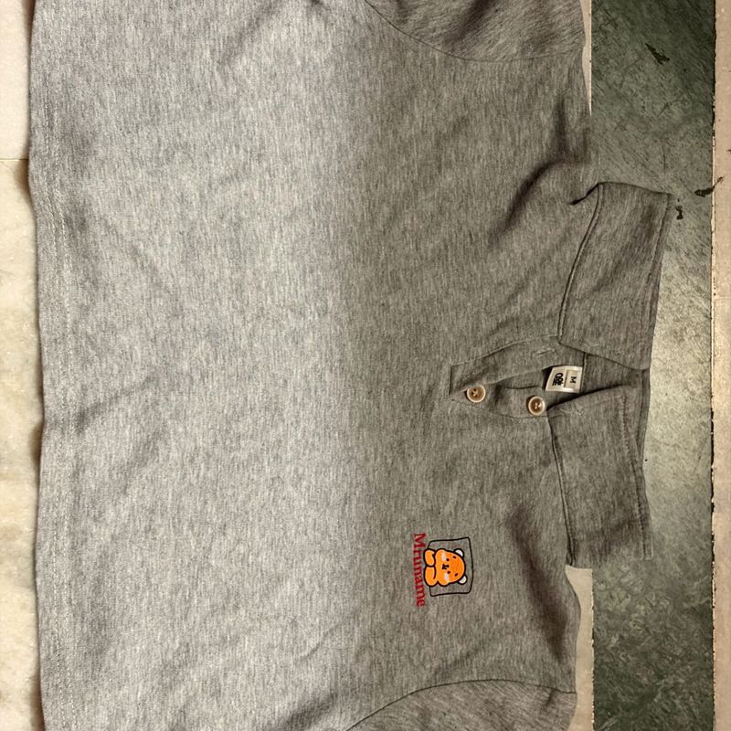 Grey Teddy Bear Polo Shirt