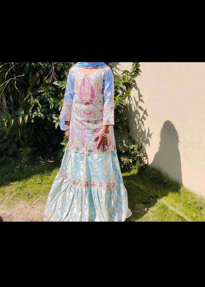 Pakistani Ethnic Wear Skirt Suit