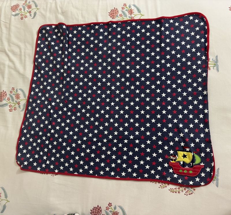 Starry Baby Blanket with Applique